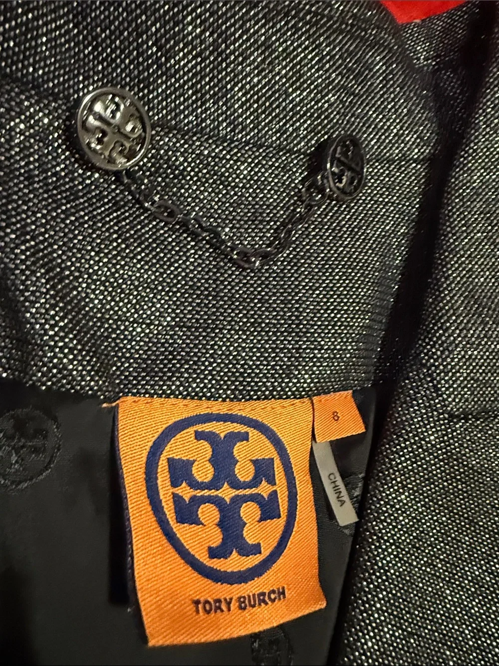 WOW POSHMARK - Authentic Tory Burch NWOT Sparkling Silver Black Blazer
